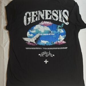 Genesis Black Graphic T-Shirt Size L